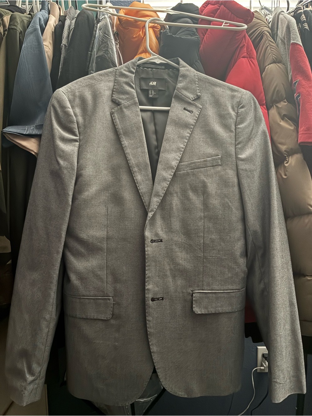 H&M Grey Blazer Like New Size US 36R Small to Medium